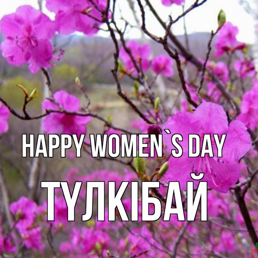 Greetings card с именем, ТҮЛКІБАЙ happy women`s day международный женский день Greetings with text for free download 